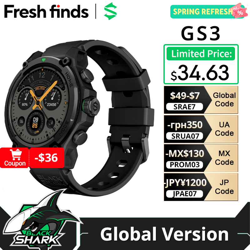 Electronics Quiz - [Anteprima Mondiale] Blackshark GS3 Smartwatch Versione