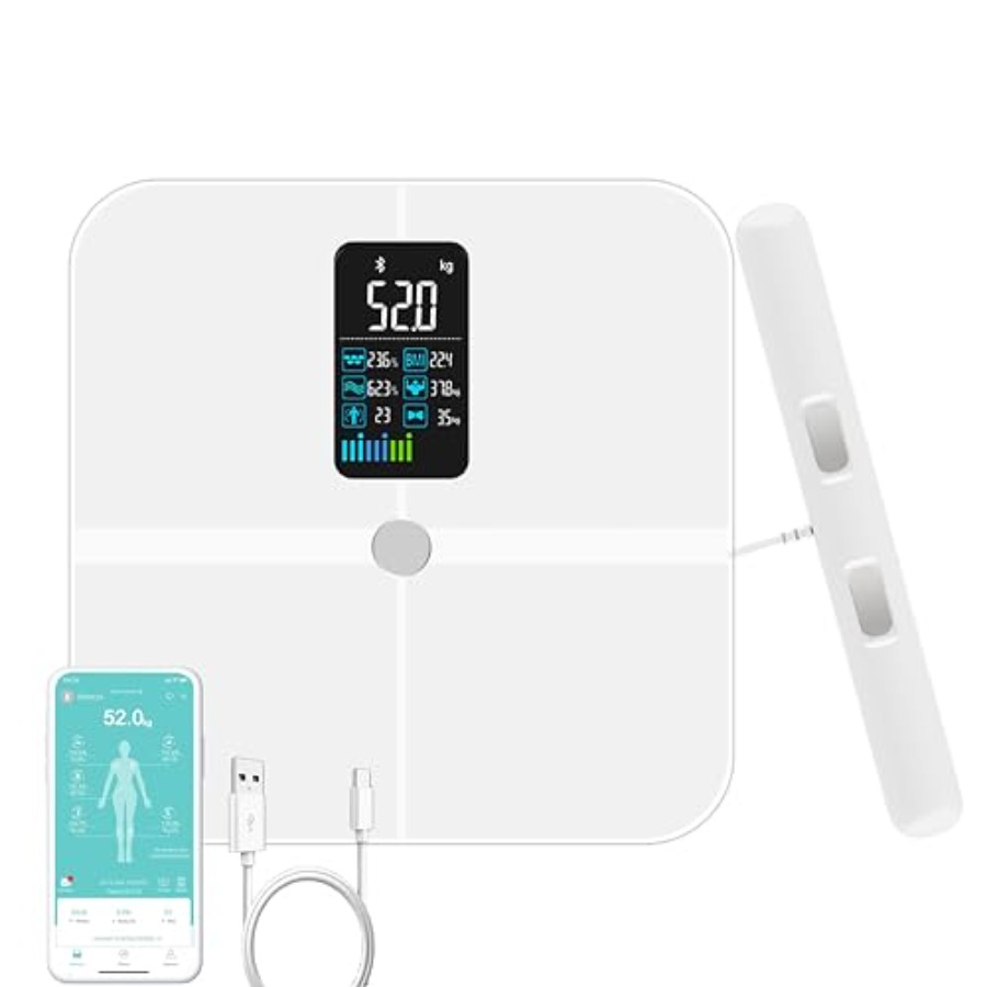 Body Fat Scale Smart - Bilancia da bagno per analisi del