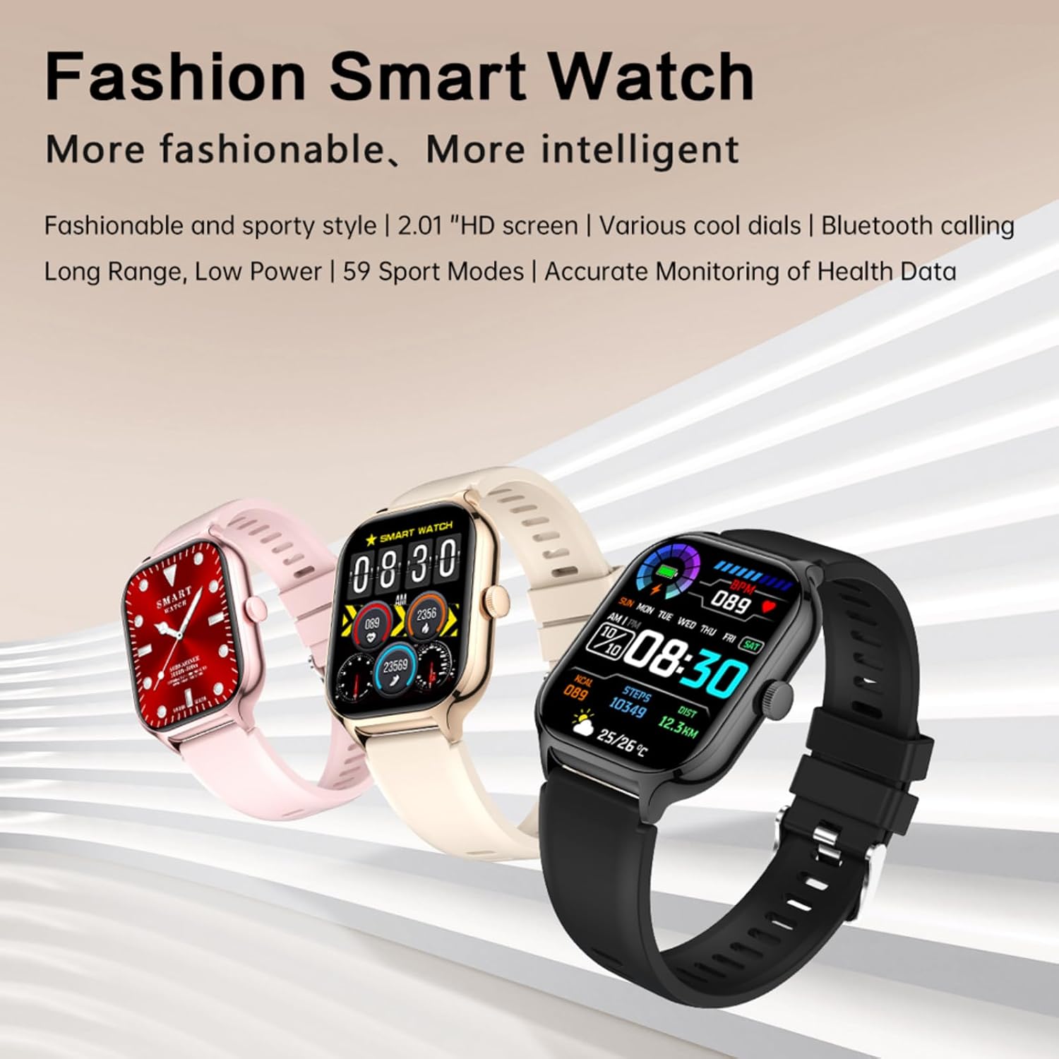 Electronics Quiz - Smartwatch con touch screen HD, chiamate