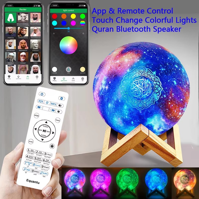 Gadget Q - Altoparlante Bluetooth Portatile con Luce Notturna,