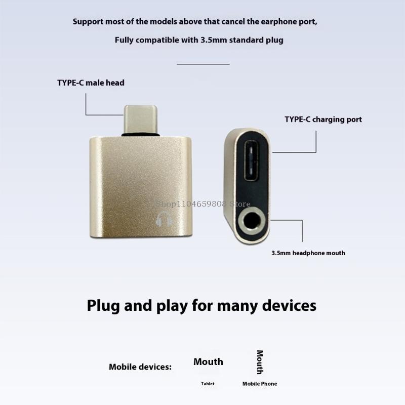 Electronics And Gadgets With C - Adattatore ricarica simultanea e USB C