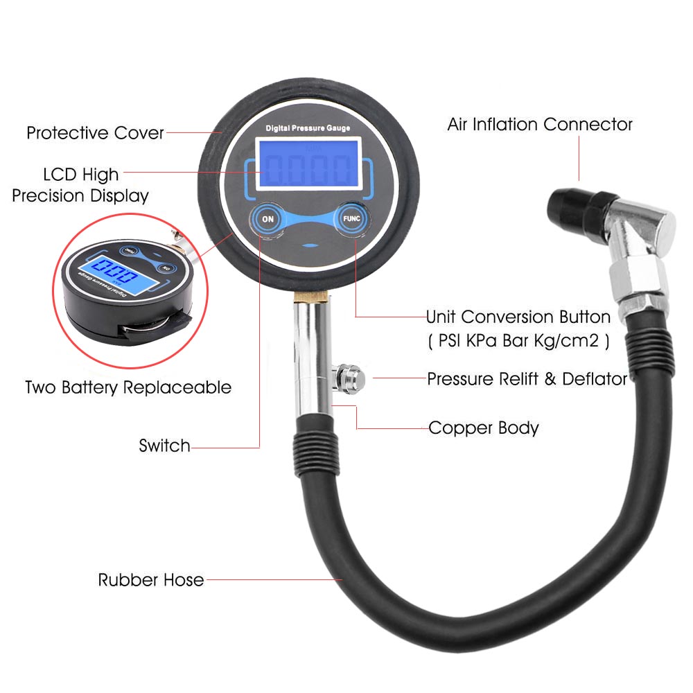 0-200Psi manometro per pneumat - Electronics Quiz recensione e prezzo