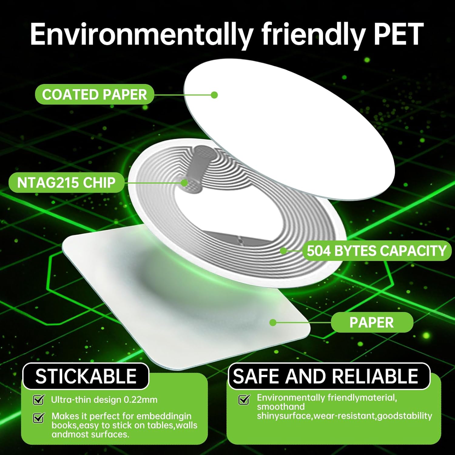 Etichette NFC Adesive, Chip NF - Nfc Tag Programmable recensione e prezzo